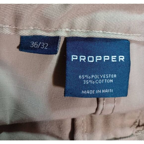 Propper Pants‎ Men's 36 32 Utility Cargo Rip Stop Khakis Comfort Waist - Picture 6 of 8